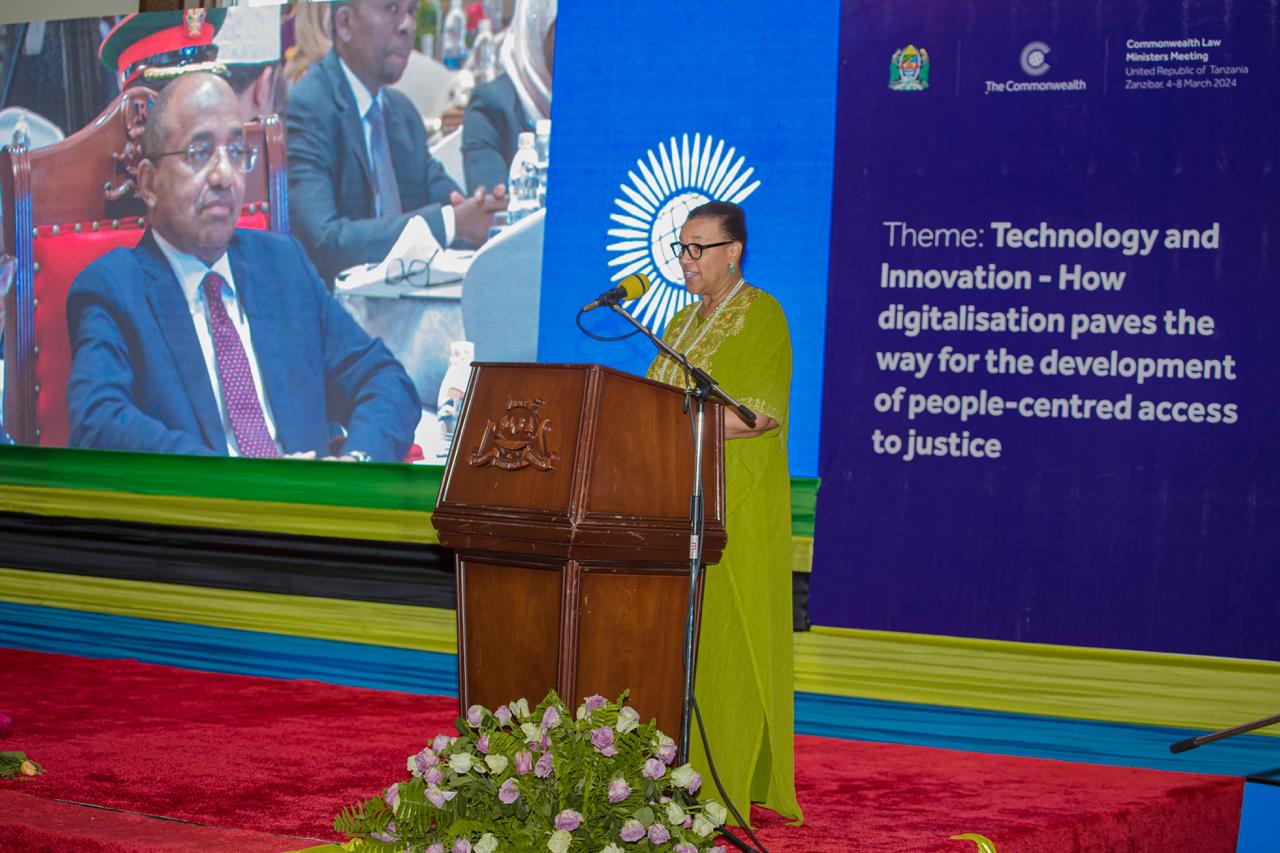 COMMONWEALTH LAW MINISTERSMEETING IN ZANZIBAR.